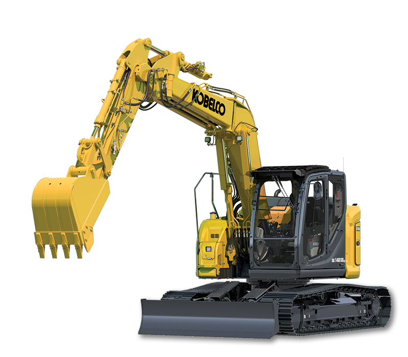 Short Rear Swing Excavator | SK140SRLC Offset Boom | KOBELCO USA